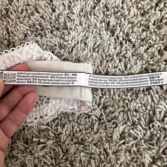 Victoria’s Secret Dream Angels Push Up Bra Padded Blush Pink Size 34D - Picture 8 of 9